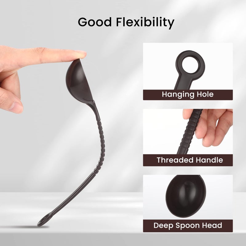 NUOMI 20 Pieces 10G Measuring Spoons Plastic Coffee Spoon Scoop Kitchen Baking Tools with Long Handle for Fruit/Coffee Powder, Coffee Bean, Honey, Ingredients - Image 4